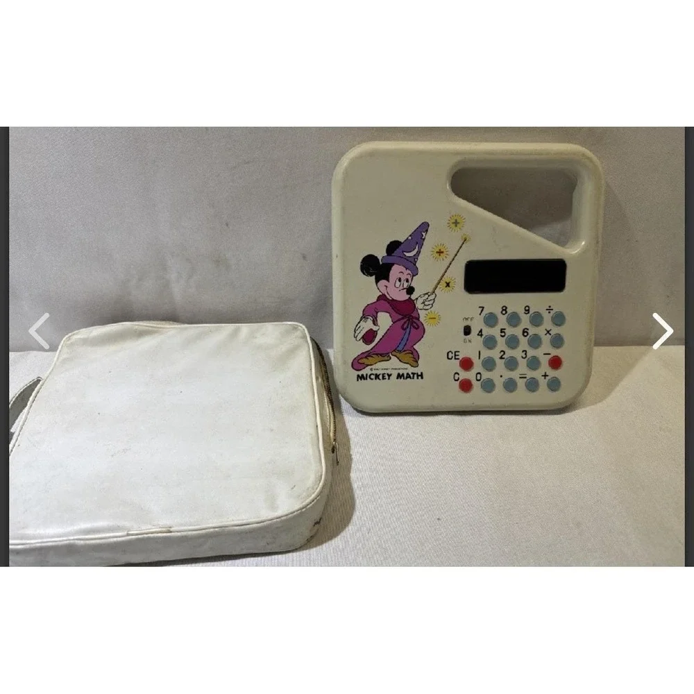 1975 Mickey Mouse‎ Math Calculator Vintage Omron